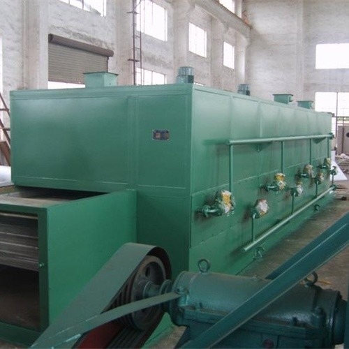 Horno de secado de aire caliente 400Kg/H Secador de banda transportadora 316SS DW1.2×10